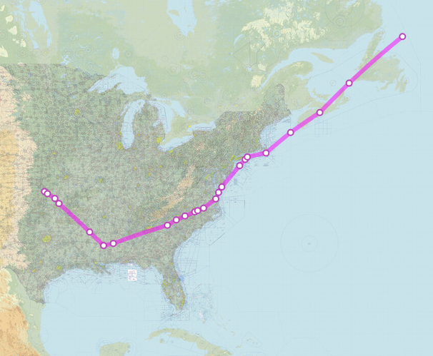 SirListenalot's tweet photo. #KC46 #AE5E13 #BLUE01 out of McConnell for Mildenhall on its way to join "LN" #F15 #008000 #RETRO51 out of Kelly Field bound for Lakenheath https://t.co/eEyjvnV1iY
