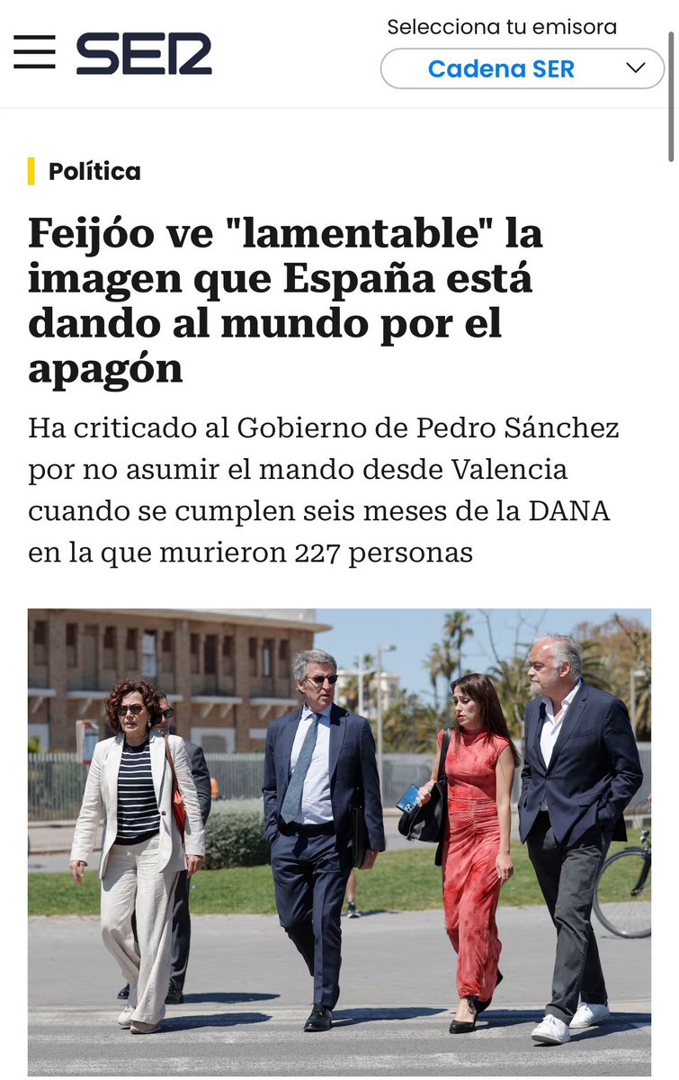 Begonasarre's tweet photo. ⚡️🔋En los momentos complejos se ven a los lideres de verdad #PedroSánchez desde el primer minuto al frente, liderando y coordinando 🇪🇸  #OrgullodeGobierno 

#Feijóo solo aparece para sembrar ruido y oportunismo. España merece mejor oposición #PoliticaOportunista 

#CrisisEnergética #apagón #SentidoDeEstado #CompromisoPsoe