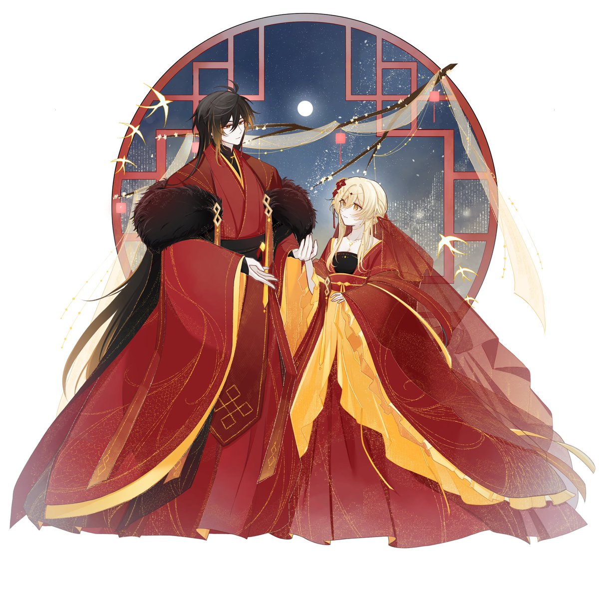 HanataKN's tweet photo. 🔶✨#ZhongLumi #鍾蛍 

Happy wedding!! (again) XD https://t.co/uQdQLtlm5b