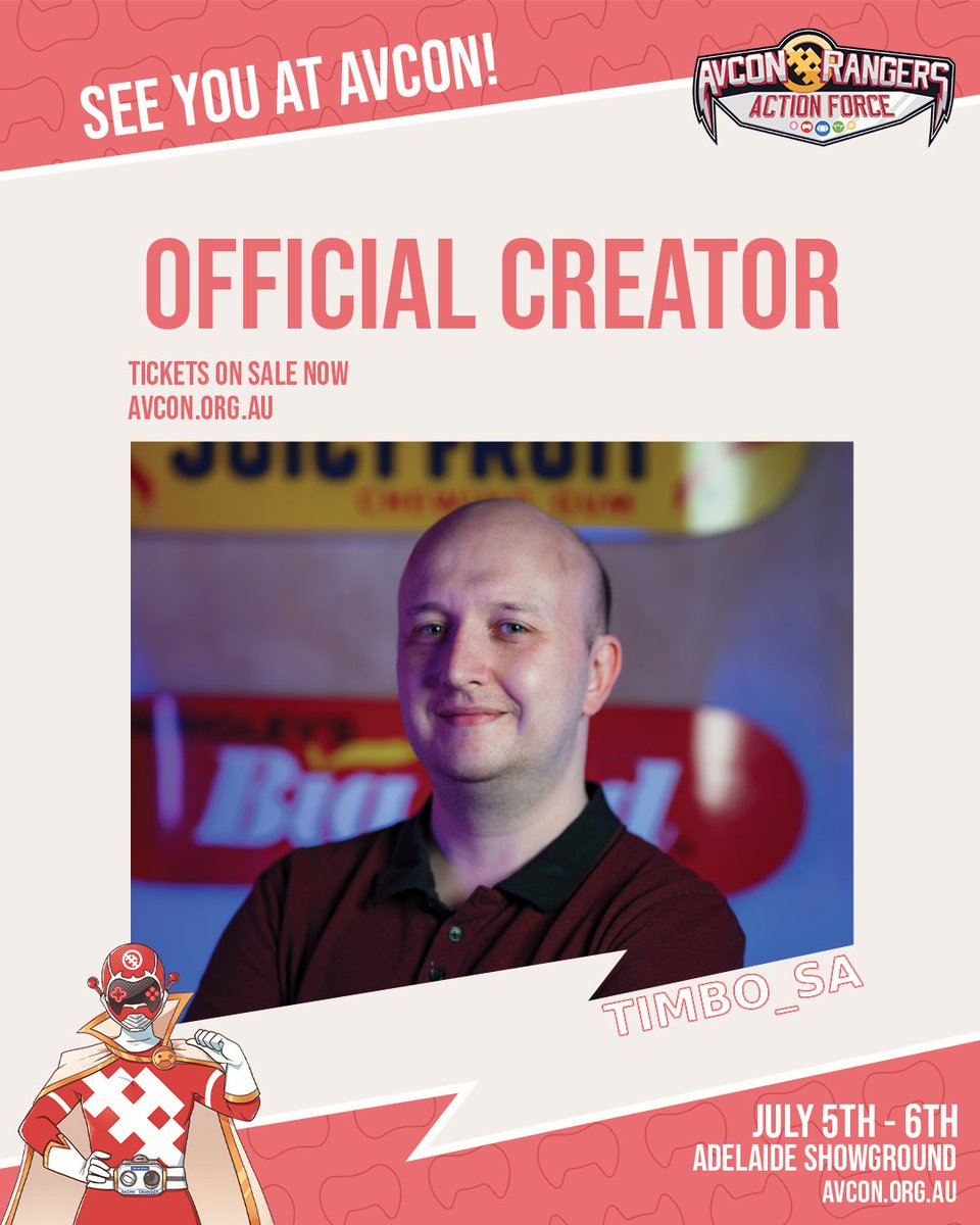 Timbo_SA's tweet image. I'm thrilled to announce that I'll be attending AVCon @TeamAVCon_  this year as an Official Creator!

This is an incredible opportunity and I'm looking forward to checking out everything that's going to be on offer on July 5 &amp;amp; 6 at the Adelaide Showgrounds.

#AVCon2025