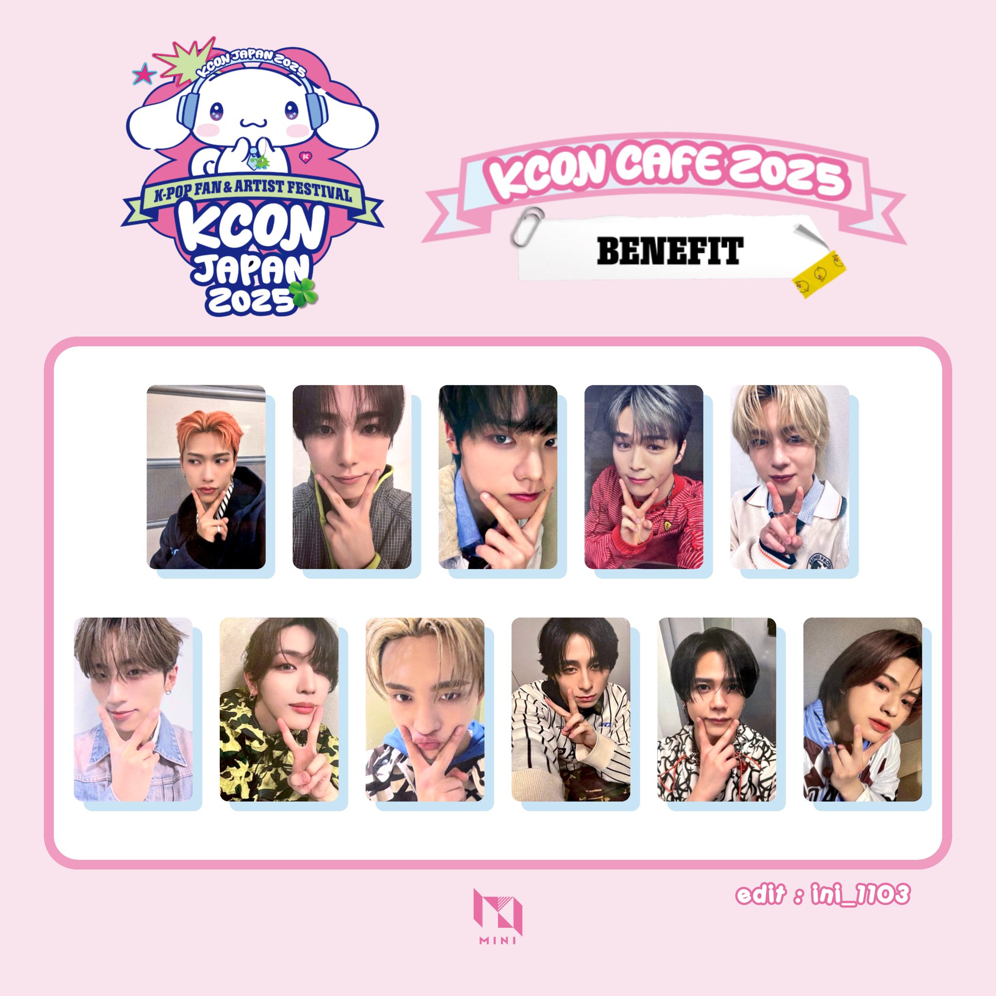 KCON JAPAN カフェ 2025 3000円購入特典トレカINI 全員 GpsvFibbcAAj77z.jpg:large