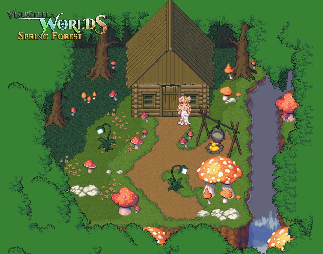🌸 Awaken the magic of spring with this charming pixel art tileset featuring a cozy cabin tucked in a magical forest. And the best part? It's Free!

↓↓↓↓↓↓↓↓↓↓↓↓↓↓↓↓↓↓↓↓↓↓↓↓↓↓↓↓
visustella.itch.io/vsw-springfore…