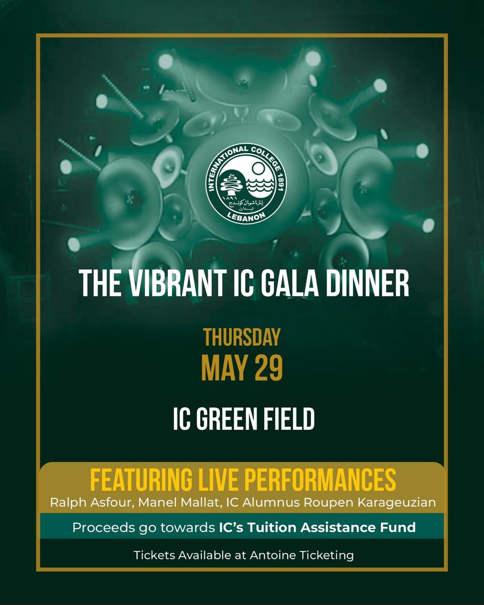 Under the Patronage Of The President of the Council of Ministers H.E. Mr. Nawaf Salam ’71 &amp; in the presence of The Chairman of the BOT, Mr. Don Selinger, Thursday, May 29, 2025, will unveil a night where  every moment becomes a memory.

Tickets shorturl.at/wJhCQ