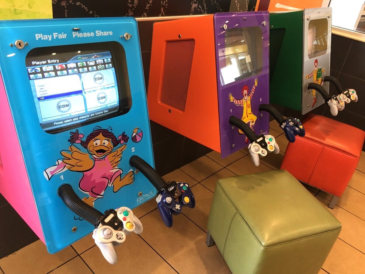 Nintendo GameCube stations at McDonald's