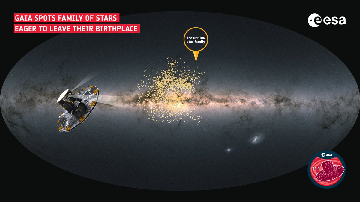 Science keeps coming from <a href="/ESAGaia/">ESA Gaia</a> !

It has spotted a family of stars behaving oddly and rushing to fly their cosmic nest. It seems some stars just can't wait to leave home 🏠⭐

Read more 👉 esa.int/Science_Explor… 

#GaiaMission #MilkyWay