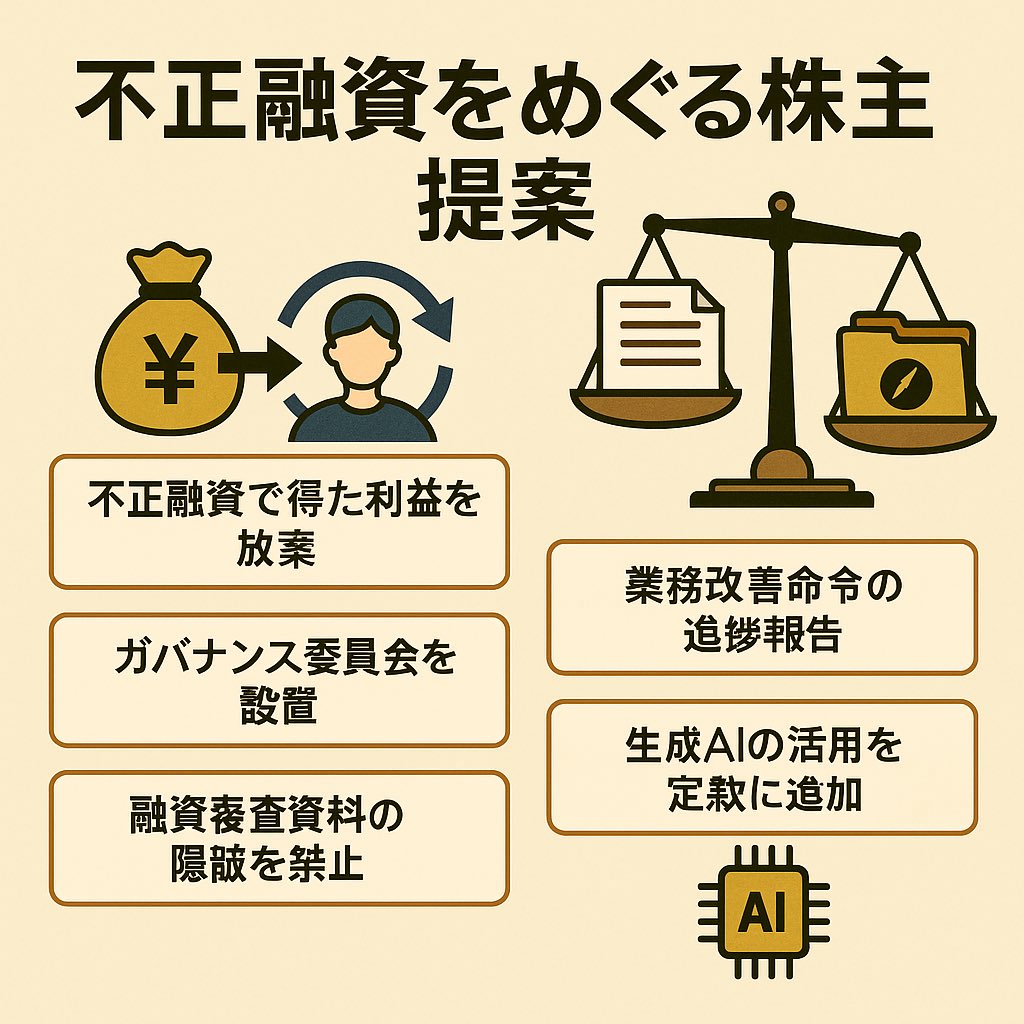 #スルガ銀行不正融資 問題の早期解決を求め被害者同盟が株主提案を実施👊

スルガ銀行は表向きには、早期解決を望むとしながらも不正に関与した行員の情報提供に応じないばかりか、行員の関与を示す証拠を隠蔽する始末😨

自力での再生は無理では❓
提案を聞いて📣

👇詳細👇
si-hd.org/?p=3895