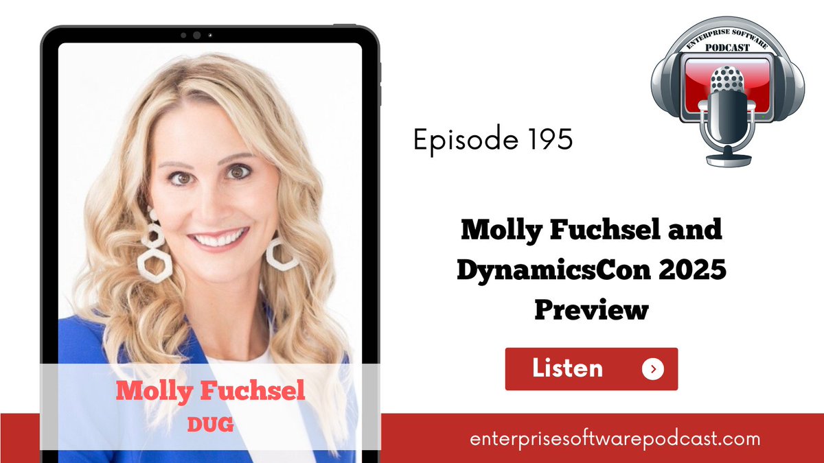 <a href="/MollyFuchsel/">Molly Fuchsel (She/Her)</a> joins us to chat <a href="/Dynconference/">DynamicsCon</a> 🥳

enterprisesoftwarepodcast.com