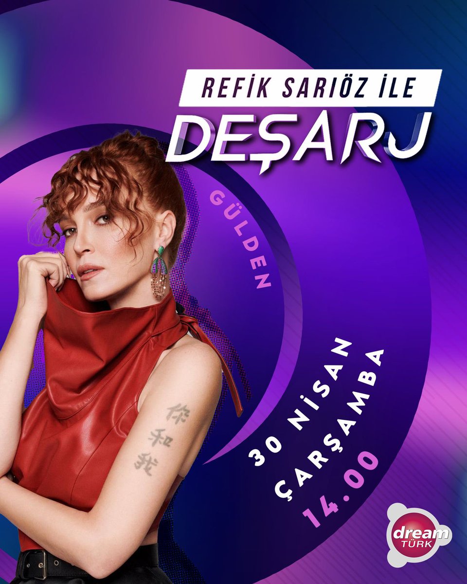 Deşarj'da bu hafta Türk pop müziğinin güçlü sesi Gülden'i ağırlıyor. 🤩

Deşarj, çarşamba 14.00’te #DreamTürk’te! ❤️