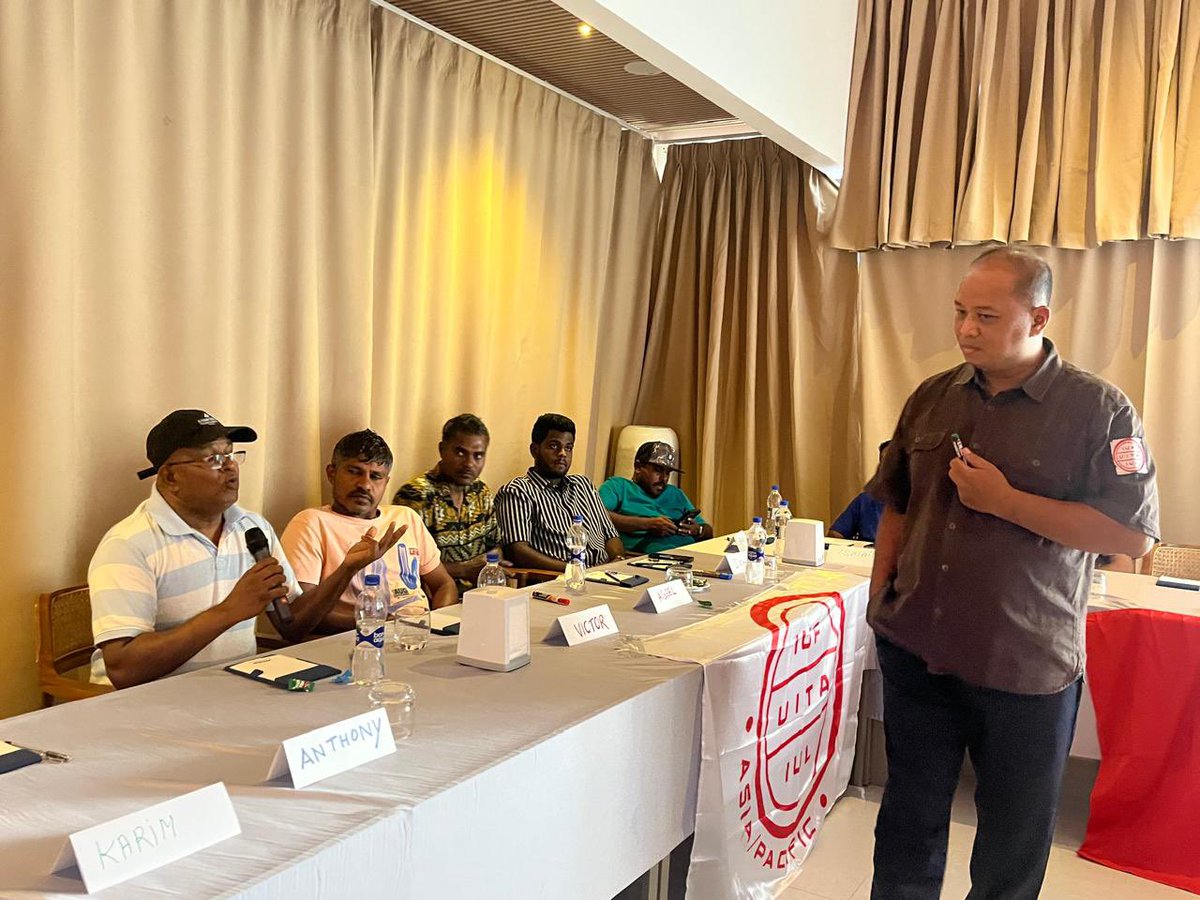 TEAM (@teammaldives) on Twitter photo Our union leaders had a three days training on building collective bargaining power by organizing more members in Island resorts with the support IUF Asia/Pacific.
Thank you <a href="/FSPM/">Chencho Alas</a> Indonesia the organizing strategies. Our union leaders had a three days training on building collective bargaining power by organizing more members in Island resorts with the support IUF Asia/Pacific.
Thank you <a href="/FSPM/">Chencho Alas</a> Indonesia the organizing strategies.