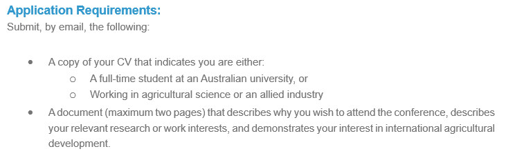 AARES (@aares_inc) on Twitter photo 🌾 CALL FOR APPLICATIONS
#AARES is offering one scholarship to attend the 2025 #CrawfordFund conference crawfordfund.org/awards/crawfor…
To apply: Submit by email to office@aares.org.au with the subject "AARES 2025 Crawford Fund Conference Application" by 5 pm AEST on 23 May 2025 🌾 CALL FOR APPLICATIONS
#AARES is offering one scholarship to attend the 2025 #CrawfordFund conference crawfordfund.org/awards/crawfor…
To apply: Submit by email to office@aares.org.au with the subject "AARES 2025 Crawford Fund Conference Application" by 5 pm AEST on 23 May 2025