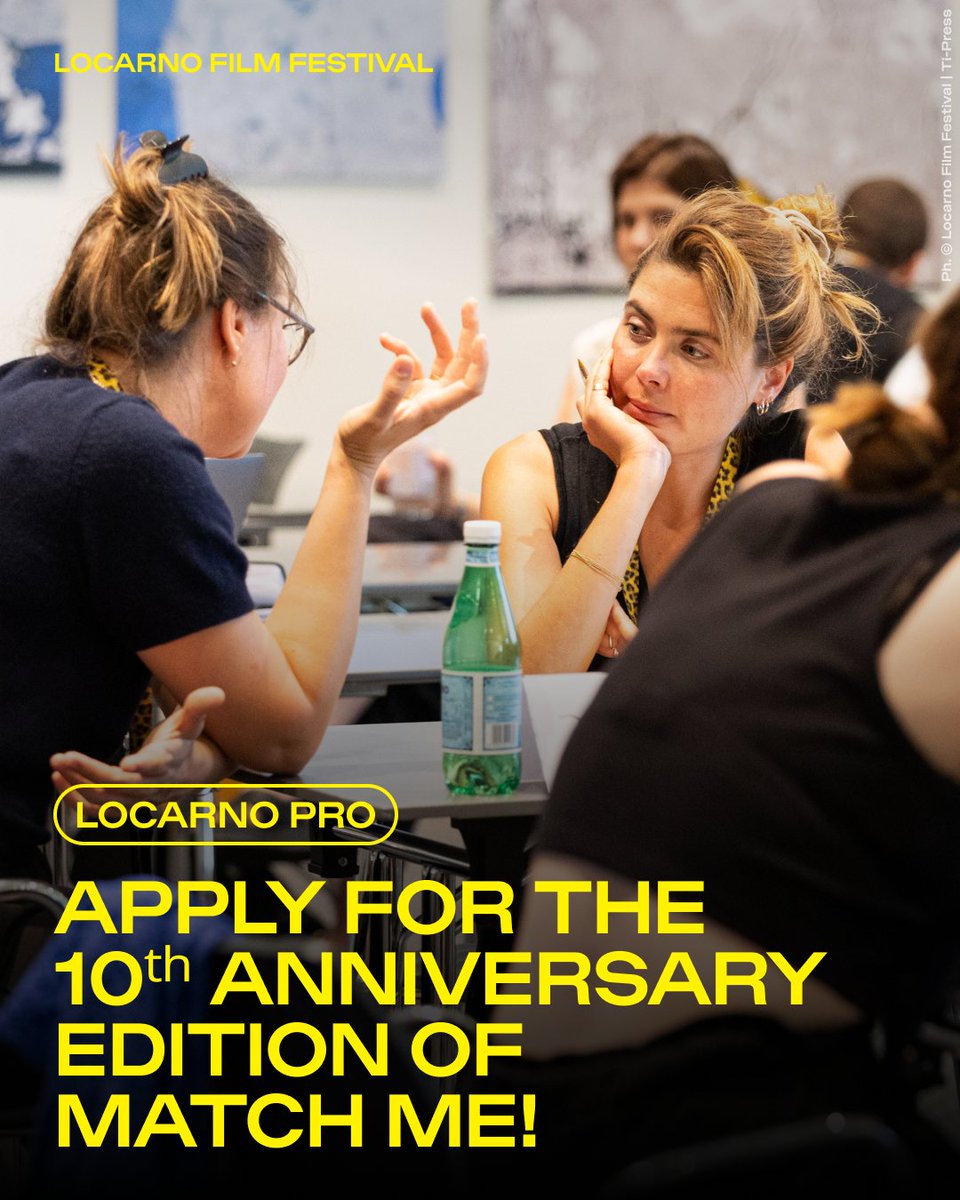 FilmFestLocarno's tweet photo. #MatchMe! celebrates its 10α΅Κ° anniversary!
β Apply by May 2: https://t.co/RioPIhlSPP
For producers from this year's partnering countries: Brazil, Chile, Dominican Republic, Estonia, Finland, France, Germany, Italy, Latvia, Lithuania, Poland, Portugal, Spain, Uruguay. https://t.co/tO21i9vG8D