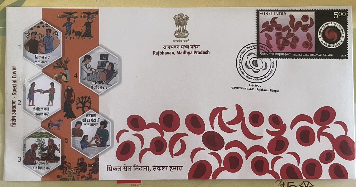 Recvd a wonderful set of cancellations and a special cover from Bhopal.
#stamps #Philately