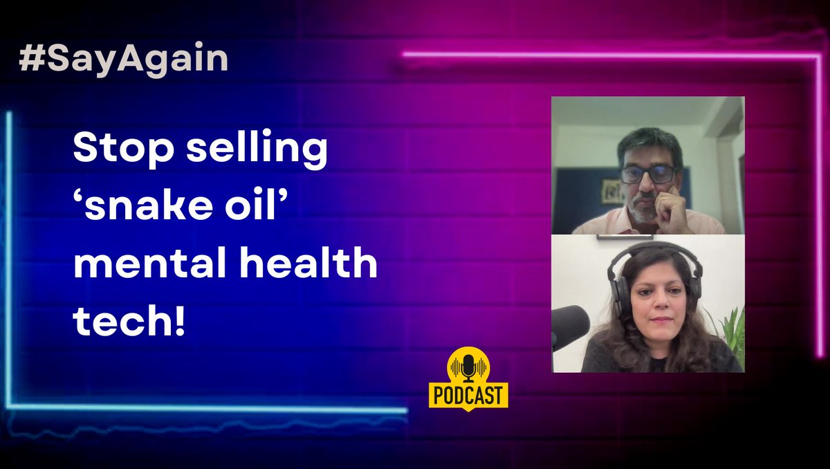 amrita tripathi (@amritat) on Twitter photo Some of the most pressing questions on Mental Health these days have to do with AI and LLMs -- can I use my LLM of choice as a stand-in therapist? (And apparently many of us are doing just this)
You'll want to pause and listen to Doctor Pathare <a href="/netshrink/">Soumitra 🌻 সৌমিত্র சௌமித்ரா سومترہ</a> of the <a href="/CMHLPIndia/">Centre for Mental Health Law & Policy, ILS, Pune</a> + 🧵 Some of the most pressing questions on Mental Health these days have to do with AI and LLMs -- can I use my LLM of choice as a stand-in therapist? (And apparently many of us are doing just this)
You'll want to pause and listen to Doctor Pathare <a href="/netshrink/">Soumitra 🌻 সৌমিত্র சௌமித்ரா سومترہ</a> of the <a href="/CMHLPIndia/">Centre for Mental Health Law & Policy, ILS, Pune</a> + 🧵