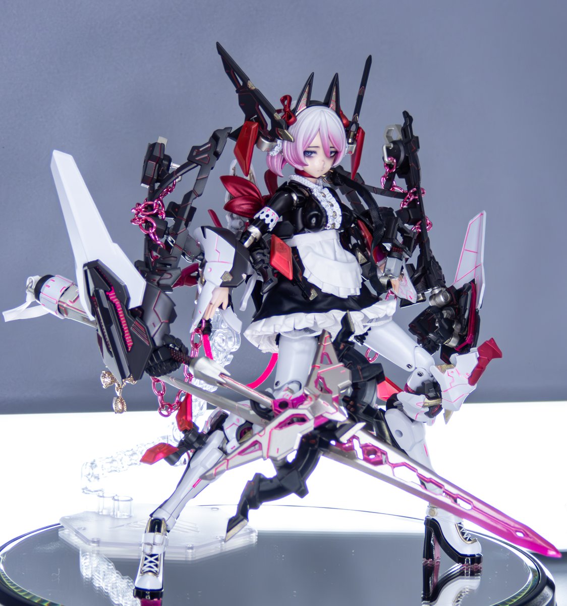 solnalco's tweet image. メガミデバイス BUSTER DOLL ゴシックメイド 『ライラ・トゥエル』完成しました!
ツリーに詳細をぶら下げていきますのでお時間があればお付き合いください!!
#メガミデバイス
