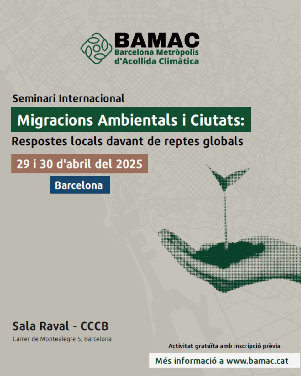 uclg_org's tweet photo. Hoy en el Seminario BAMAC @idpbarcelona @CER_Migracions @CCARefugi @institut_IDHC , @Anna_C_intnal @GoldUCLG destaca cómo nuestros #gobloc en red responden a migraciones ambientales - impulsando resiliencia, inclusión, ecotransición e incidiendo vía el Llamado a la Acción Local https://t.co/pO7lQ5UR6D