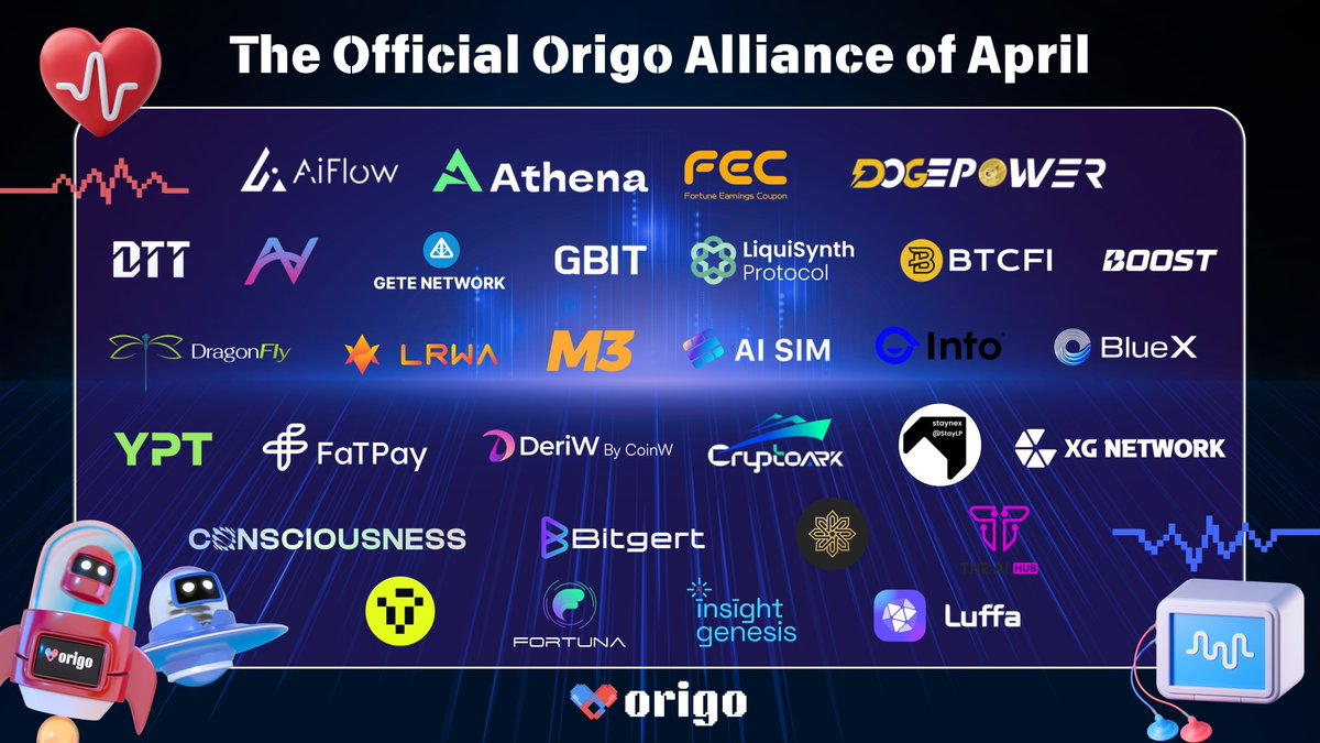 #OrigoAlliance is blooming with doubled partners and enriched possibilities and opportunities! 🚏

Big ups to our allies: bit.ly/3YTbvgO

We have proven our relentless drive with the army of allies and ongoing efforts to #BUIDL the #OrigoEco on <a href="/base/">Base</a> 🏗️

Every day is a