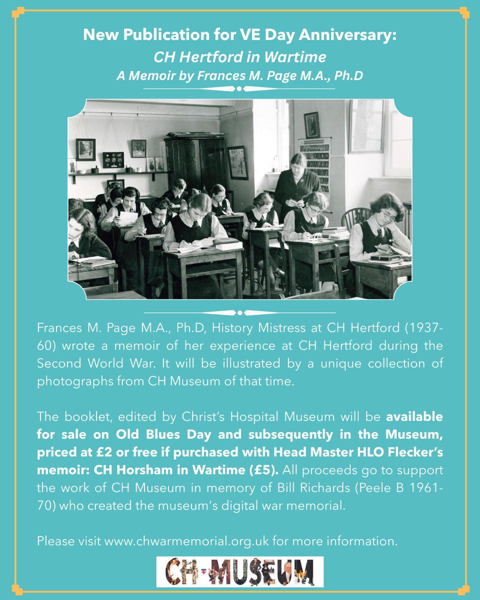 Available on Old Blues Day from CH Museum.