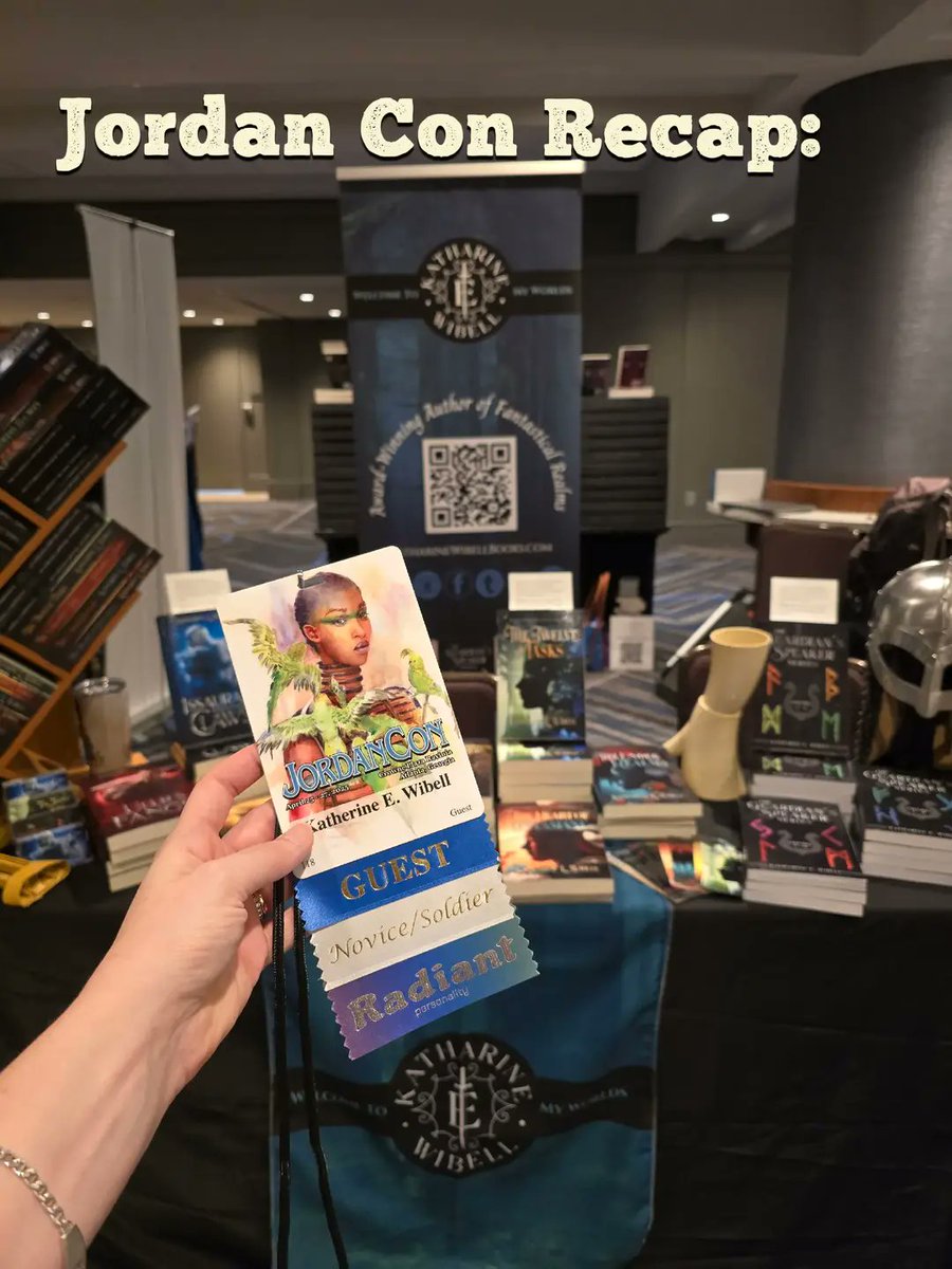 KatharineWibell's tweet photo. What a fantastic weekend!!! 

I had a blast participating in Jordan Con this year. 

@JordanConInc #fantasyreader #fantasyauthor #fantasy #wheeloftime #thewheeloftime #robertjordan #fantasybooks #jordancon https://t.co/tuQ8RlZ7Yx