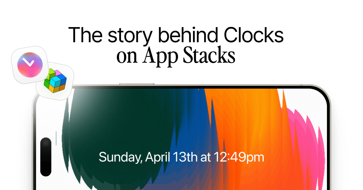 Roman Tesliuk (@romatesla) on Twitter photo New story release on App Stacks:
Meet Clocks by <a href="/daniel__designs/">Daniel Destefanis</a>
Clocks is a stunning app that transforms your phone into a fun & beautiful standby display.
Drawing on his experience with shaders, Daniel decided to bring some of those visuals into iOS.
🧵 New story release on App Stacks:
Meet Clocks by <a href="/daniel__designs/">Daniel Destefanis</a>
Clocks is a stunning app that transforms your phone into a fun & beautiful standby display.
Drawing on his experience with shaders, Daniel decided to bring some of those visuals into iOS.
🧵
