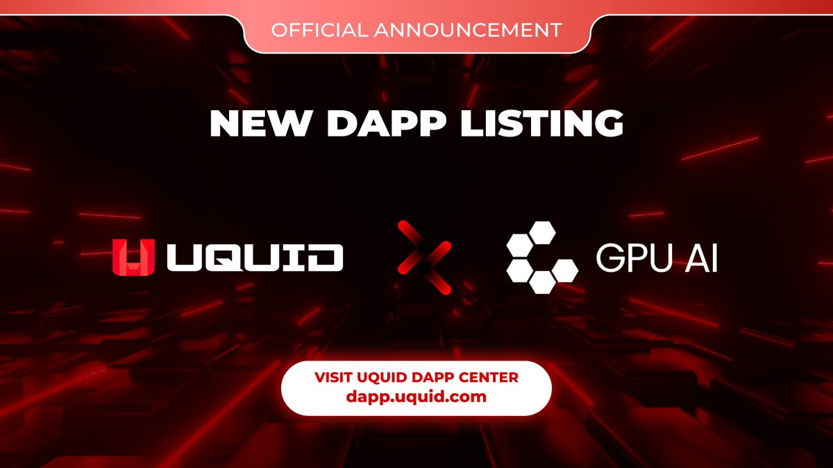 🚀 Introducing DApp 225 - GPUAI on Uquid!
Maximize your AI processing power with cutting-edge GPUs. Accelerate machine learning, optimize AI models, and boost computational efficiency like never before!
Explore <a href="/GPUAI_Coin/">GPU AI</a> now on Uquid’s DApp Centre: dapp.uquid.com
