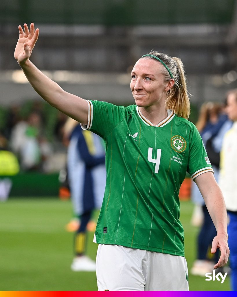 What a journey — 16 years, 121 caps, countless memories 💚

Thank you, Louise , for everything you’ve given to the game 🇮🇪

#BoundByBelief #COYGIG