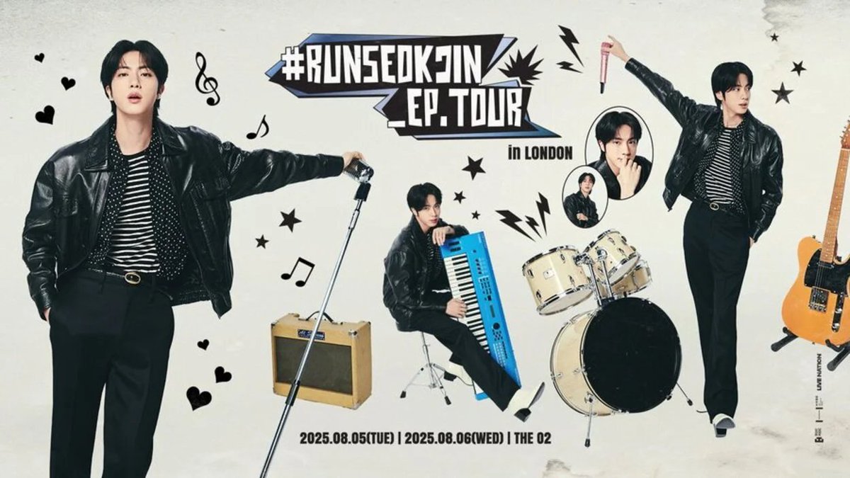 BTS' Jin is bringing his solo tour RUN SEOKJIN: EP. TOUR to London