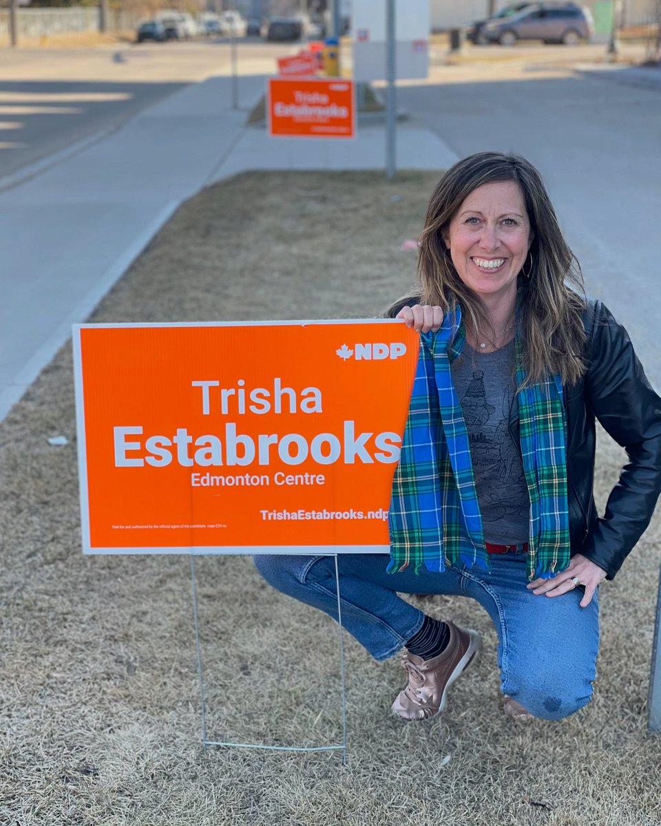 Trisha Estabrooks (she/her) (@trishestabrooks) on Twitter photo Last night was not the result we were hoping for, but I am so incredibly proud of the campaign we built together here in Edmonton Centre. I want to congratulate Eleanor Olszewski on her hard-fought campaign and wish her all the best as our new MP. 
To my amazing team, our Last night was not the result we were hoping for, but I am so incredibly proud of the campaign we built together here in Edmonton Centre. I want to congratulate Eleanor Olszewski on her hard-fought campaign and wish her all the best as our new MP. 
To my amazing team, our