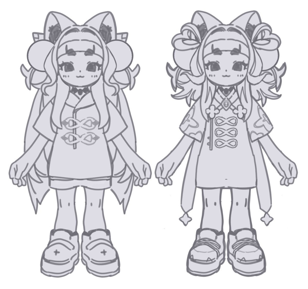 OBC chibis staring at you like the shining twins