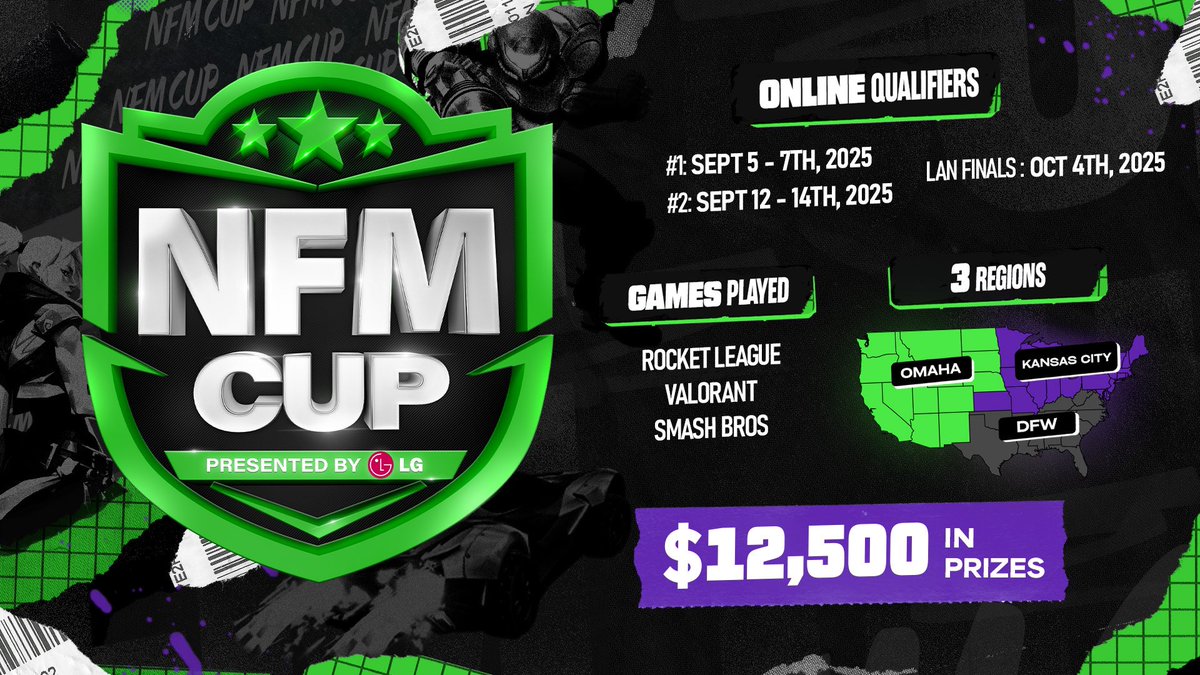 LEVELUP Arena (@leveluparenagg) on Twitter photo A NEW ERA BEGINS! 🔥
For years, “Off The Couch” has been the battleground where gamers proved their skills.
Now,we’re taking things…
ACROSS THE COUNTRY!!!!
Welcome to the NFM CUP 🏆
presented by <a href="/LGUS/">LG Electronics</a> 🎉🎉🎉
Details Below ⬇️⬇️⬇️⬇️ A NEW ERA BEGINS! 🔥
For years, “Off The Couch” has been the battleground where gamers proved their skills.
Now,we’re taking things…
ACROSS THE COUNTRY!!!!
Welcome to the NFM CUP 🏆
presented by <a href="/LGUS/">LG Electronics</a> 🎉🎉🎉
Details Below ⬇️⬇️⬇️⬇️