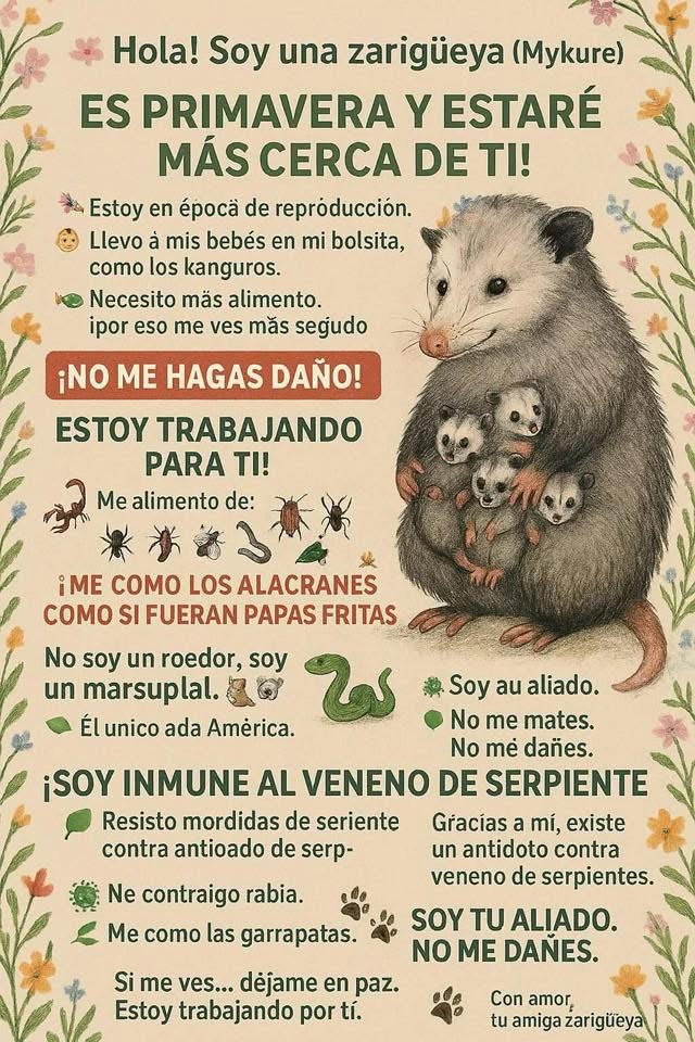 VialidadXalapa's tweet photo. Cuidemos a los tlacuachitos o también llamados zarigüeyas.
Si ves uno, no le hagas daño, es un marsupial mexicano que está en etapa de reproducción, cuidemos nuestro medio ambiente.
#naturaleza #naturaleza #MedioAmbiente https://t.co/tz2wXDbzTC