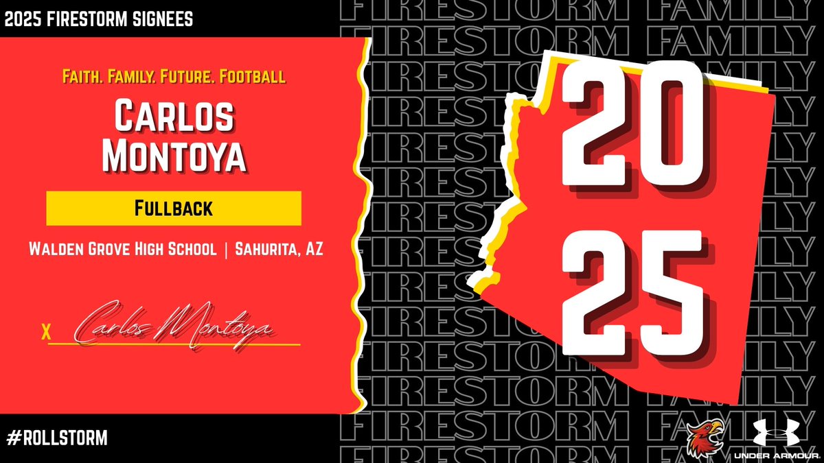 ACU Football 🔥 (@firestormfb) on Twitter photo Welcome to the FIRESTORM FAMILY Fullback <a href="/CarlosM_Litos20/">Carlos Montoya Jr.</a> from <a href="/FB_RedWolves/">Walden Grove High School Football</a> Welcome to the FIRESTORM FAMILY Fullback <a href="/CarlosM_Litos20/">Carlos Montoya Jr.</a> from <a href="/FB_RedWolves/">Walden Grove High School Football</a>