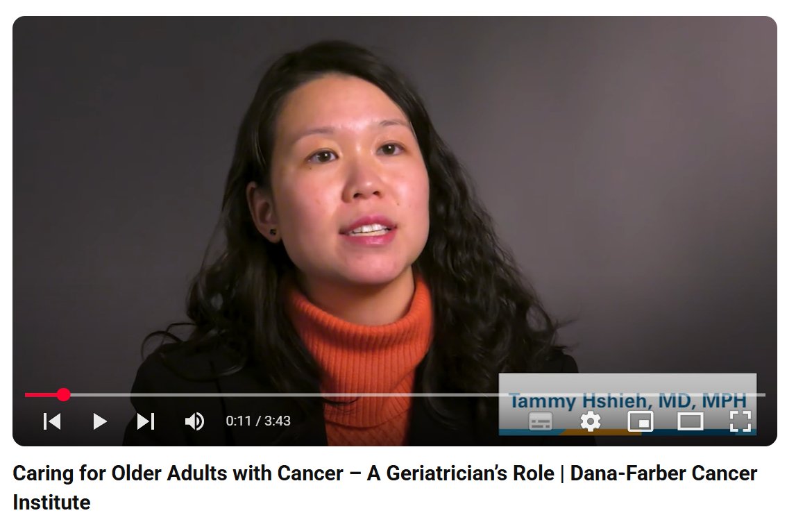 Dana-Farberās Breast Oncology Center (@dfci_breastonc) on Twitter photo Caring for #OlderAdultsWithCancer ā A Geriatricianās Role. Watch this short video to learn how Tammy Hshieh, MD, MPH, describes her role as a #geriatrician caring for older patients <a href="/DanaFarber/">Dana-Farber</a>. Dr. Hshieh co-manages patientsā care with Dana-Farberās oncologists, and helps Caring for #OlderAdultsWithCancer ā A Geriatricianās Role. Watch this short video to learn how Tammy Hshieh, MD, MPH, describes her role as a #geriatrician caring for older patients <a href="/DanaFarber/">Dana-Farber</a>. Dr. Hshieh co-manages patientsā care with Dana-Farberās oncologists, and helps