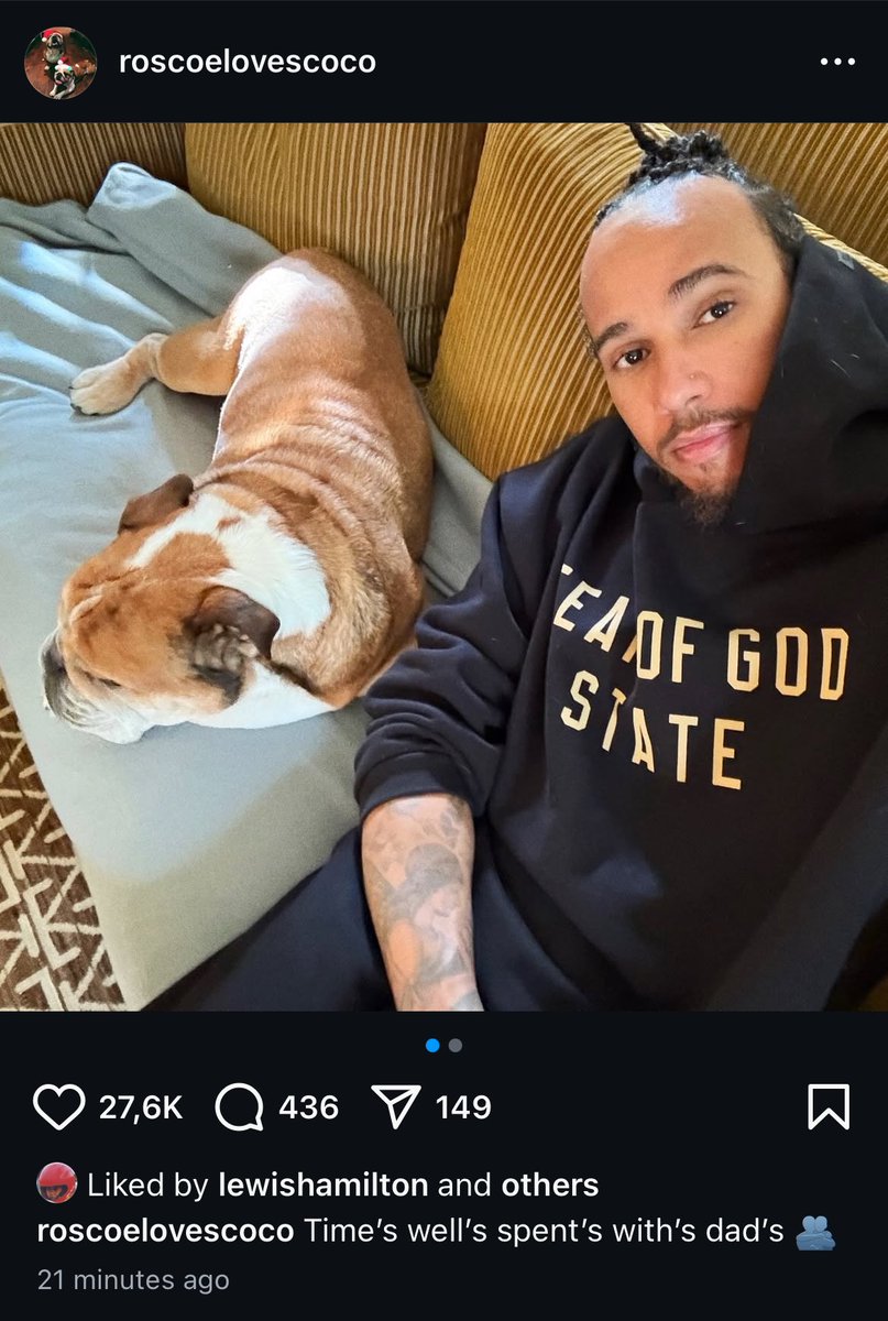 scuderiakylian's tweet image. My 40 year old driver is pretending to be his dog on Instagram again we are so back 🥰