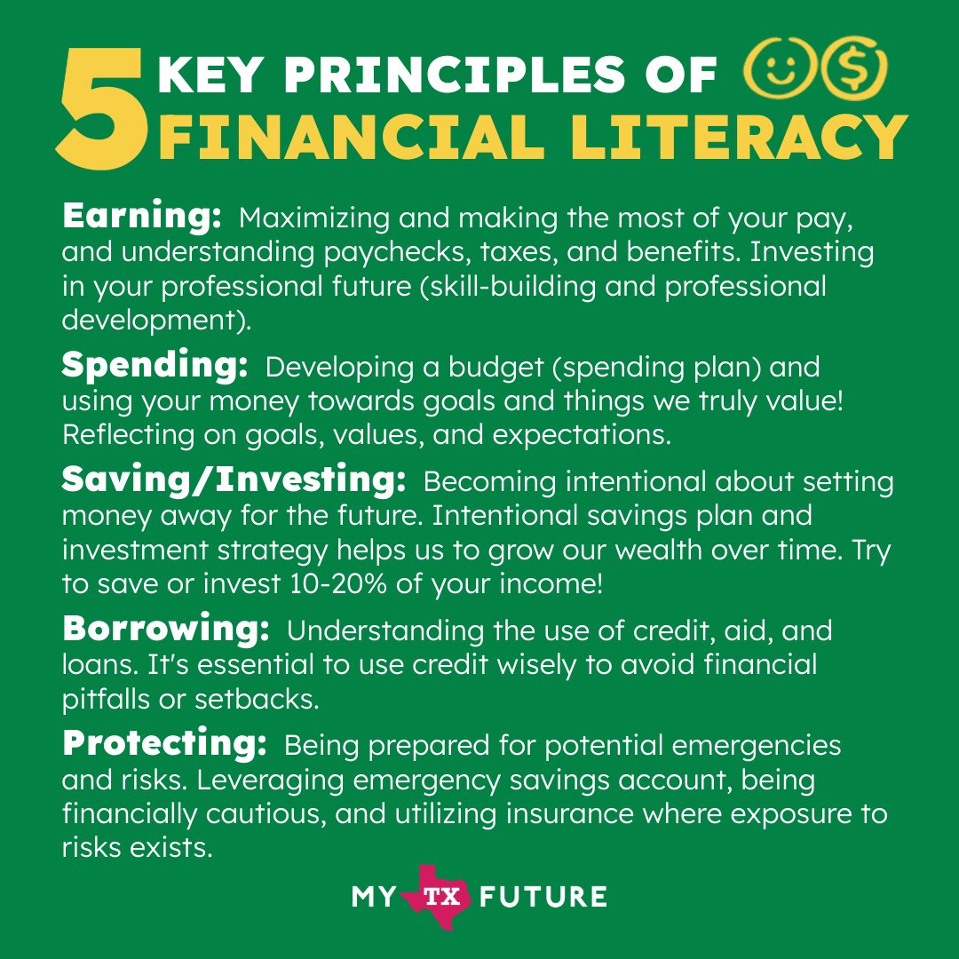 Whether you're heading to college, starting a job, or figuring out how to budget your first paycheck, financial literacy helps you make confident choices about your future.⭐ 💰 To learn more about budgeting, saving, and investing, visit: mytexasfuture.pulse.ly/szot0tegzd