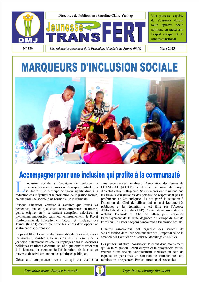 DMJ - Dynamique Mondiale des Jeunes tweet media