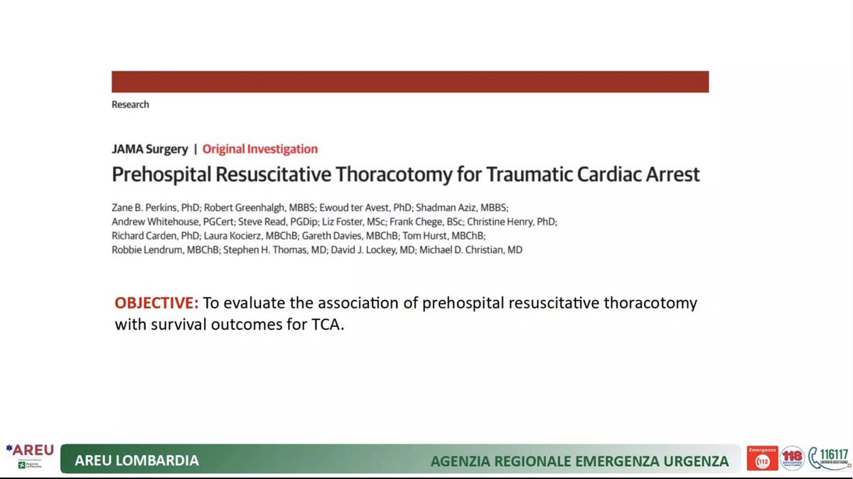 PPallavicini's tweet image. Great journal club this afternoon with Milan EMS @AREULombardia!

Article of the month: Preh thoracotomy on @JAMASurgery by @ZBPerkins &amp;amp; @LDNairamb, supported by the excellent TCA review by @carenzmd et al! 

Huge discussion about the training and the applicability in our system!