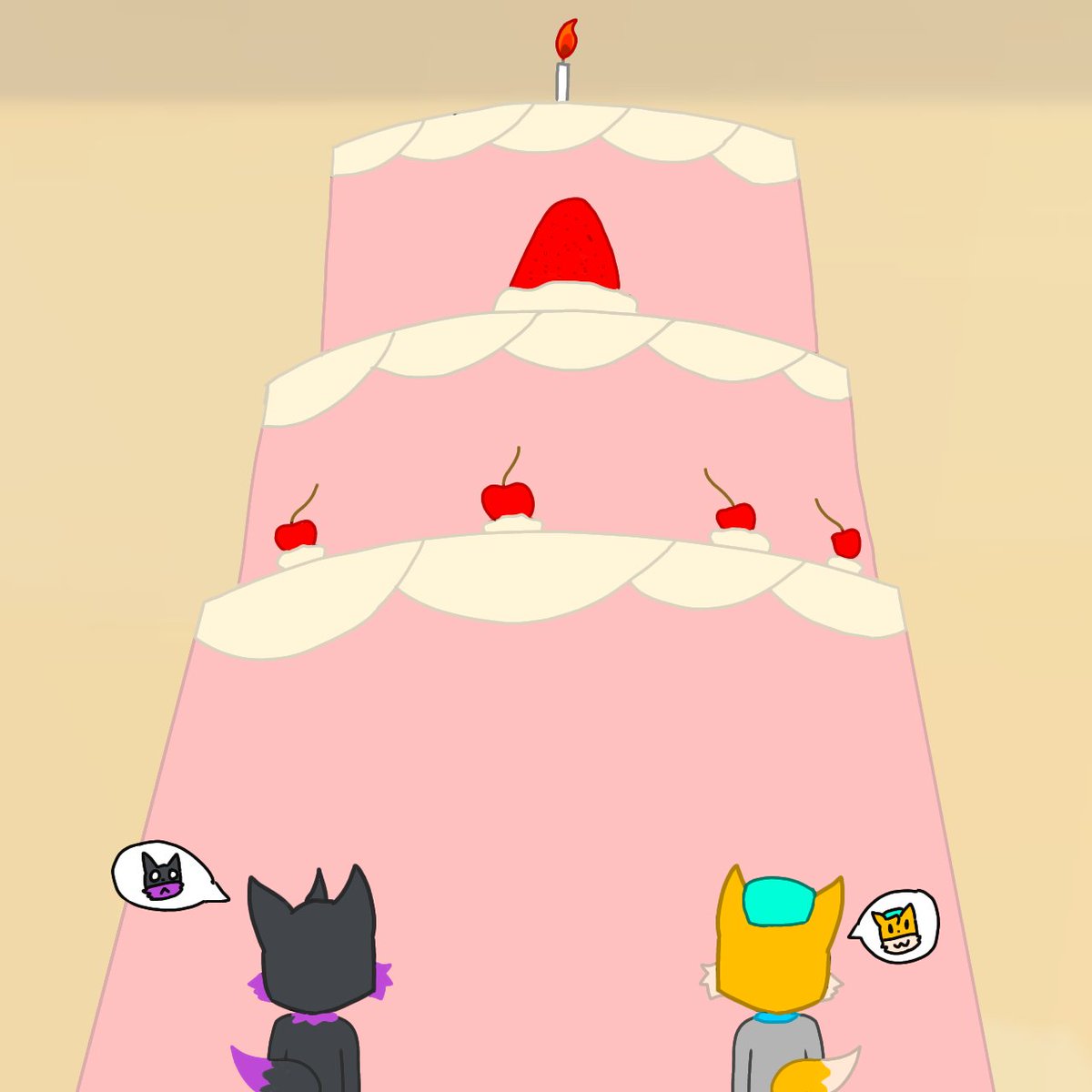LucaBalloons's tweet photo. My Friends @LunarFoxesISFC  Birthday Today  He Want 10 Cake an I'm Make 10 Giga Cake For Him >:3

Happy birthday and Hope You not Burst :3 https://t.co/oITaCESyKc