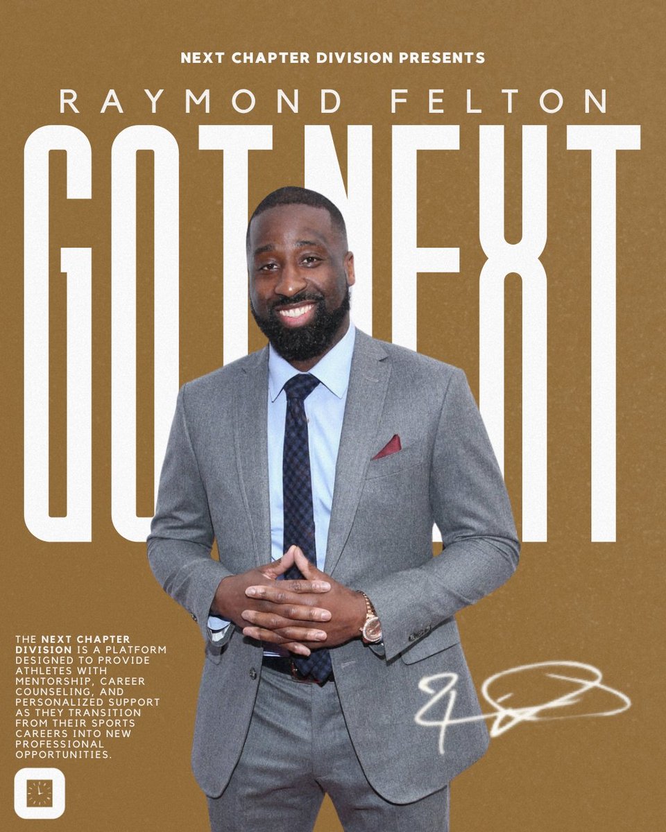 Every great point guard knows how to make the next move. We are proud to welcome Raymond Felton to our Next Chapter Division. #OnTimeFam ⌚
