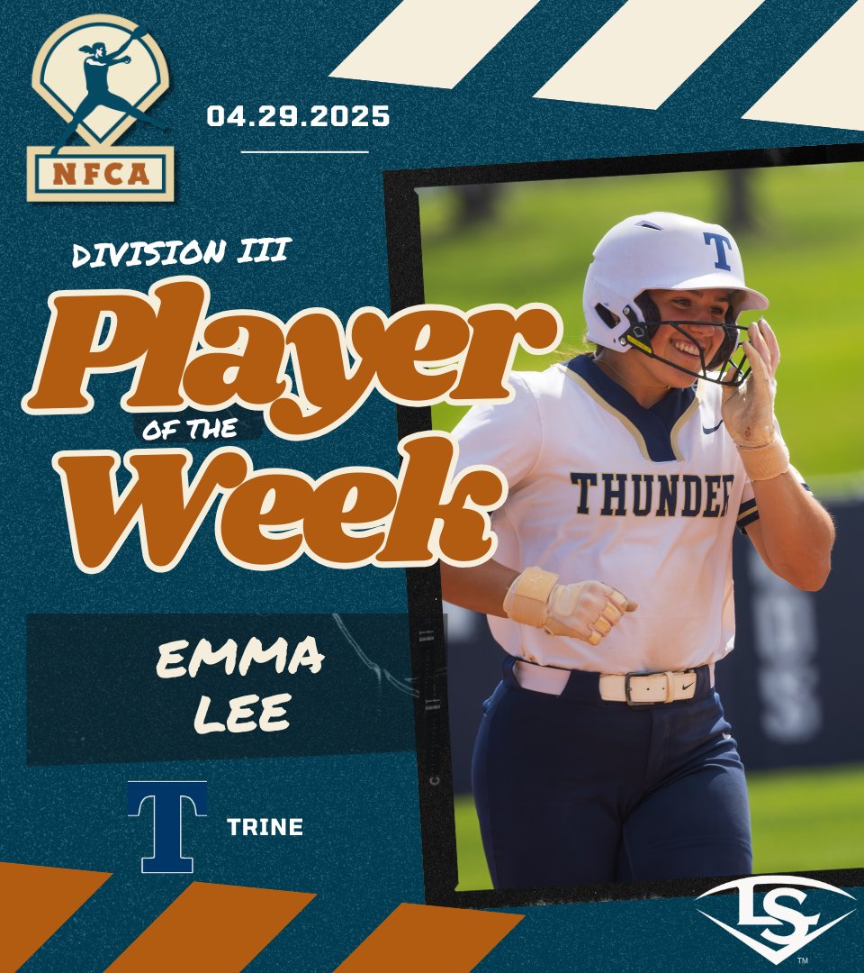 National Fastpitch Coaches Association (@nfcaorg) on Twitter photo 🥎 <a href="/nphawks/">New Paltz Hawks</a>' Waldon, <a href="/TrineAthletics/">Trine Thunder</a>' Lee score DIII
<a href="/wilsonballglove/">Wilson Baseball & Softball</a> Pitcher & <a href="/sluggerFP/">Louisville Fastpitch</a> Player of the Week honors.
🔗 bit.ly/42xfylo 🥎 <a href="/nphawks/">New Paltz Hawks</a>' Waldon, <a href="/TrineAthletics/">Trine Thunder</a>' Lee score DIII
<a href="/wilsonballglove/">Wilson Baseball & Softball</a> Pitcher & <a href="/sluggerFP/">Louisville Fastpitch</a> Player of the Week honors.
🔗 bit.ly/42xfylo