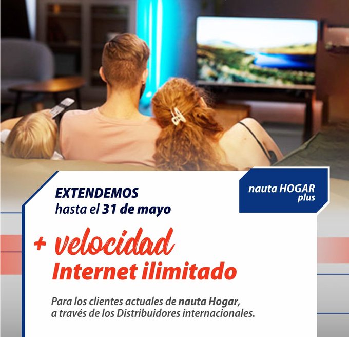 Si eres usuario del servicio #NautaHogar y deseas disfrutar  de  ➕ velocidad e internet ilimitado:
<a href="/ETECSA_Cuba/">ETECSA</a>  pone a tu disposición #NautaHogarPlus #EtecsaTeAcompaña