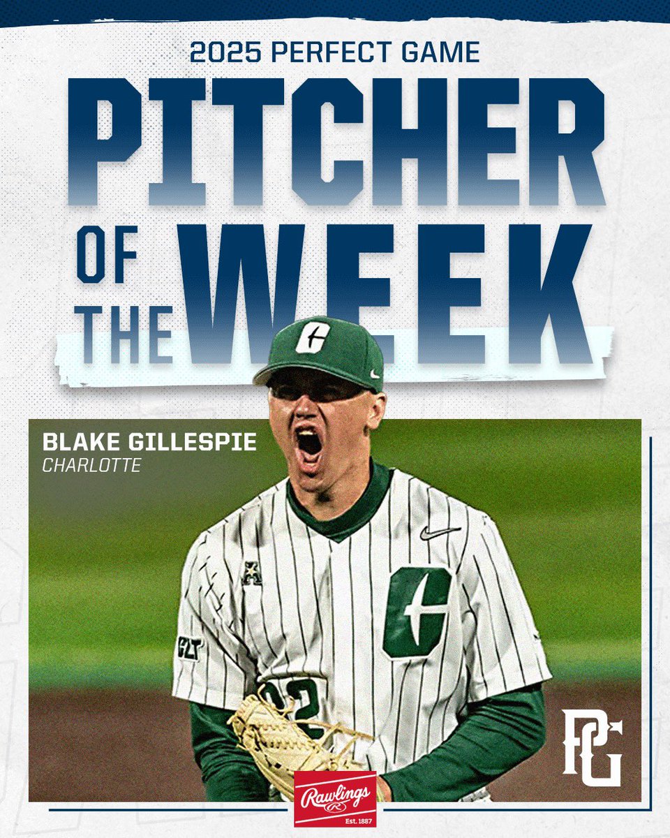 PG College Baseball (@pgcollegeball) on Twitter photo πππ§ππππ© πππ’π πππ©ππ€π£ππ‘ πππ©ππππ§ π€π π©ππ ππππ π
Blake Gillespie, <a href="/CharlotteBSB/">Charlotte Baseball</a>
9 IP, 0 R, 2 BB, 12 K (bit.ly/44bAvUh) πππ§ππππ© πππ’π πππ©ππ€π£ππ‘ πππ©ππππ§ π€π π©ππ ππππ π
Blake Gillespie, <a href="/CharlotteBSB/">Charlotte Baseball</a>
9 IP, 0 R, 2 BB, 12 K (bit.ly/44bAvUh)