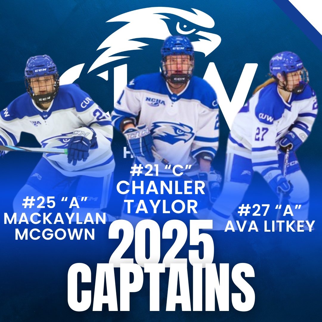 We are very proud to announce our 2025 Season Captains! We are excited to see what this next group of leaders will bring to the team!!

Captain #21 Chanler Taylor
Assistant Captain #25 Mackaylan McGown 
Assistant Captain #27 Ava Litkey