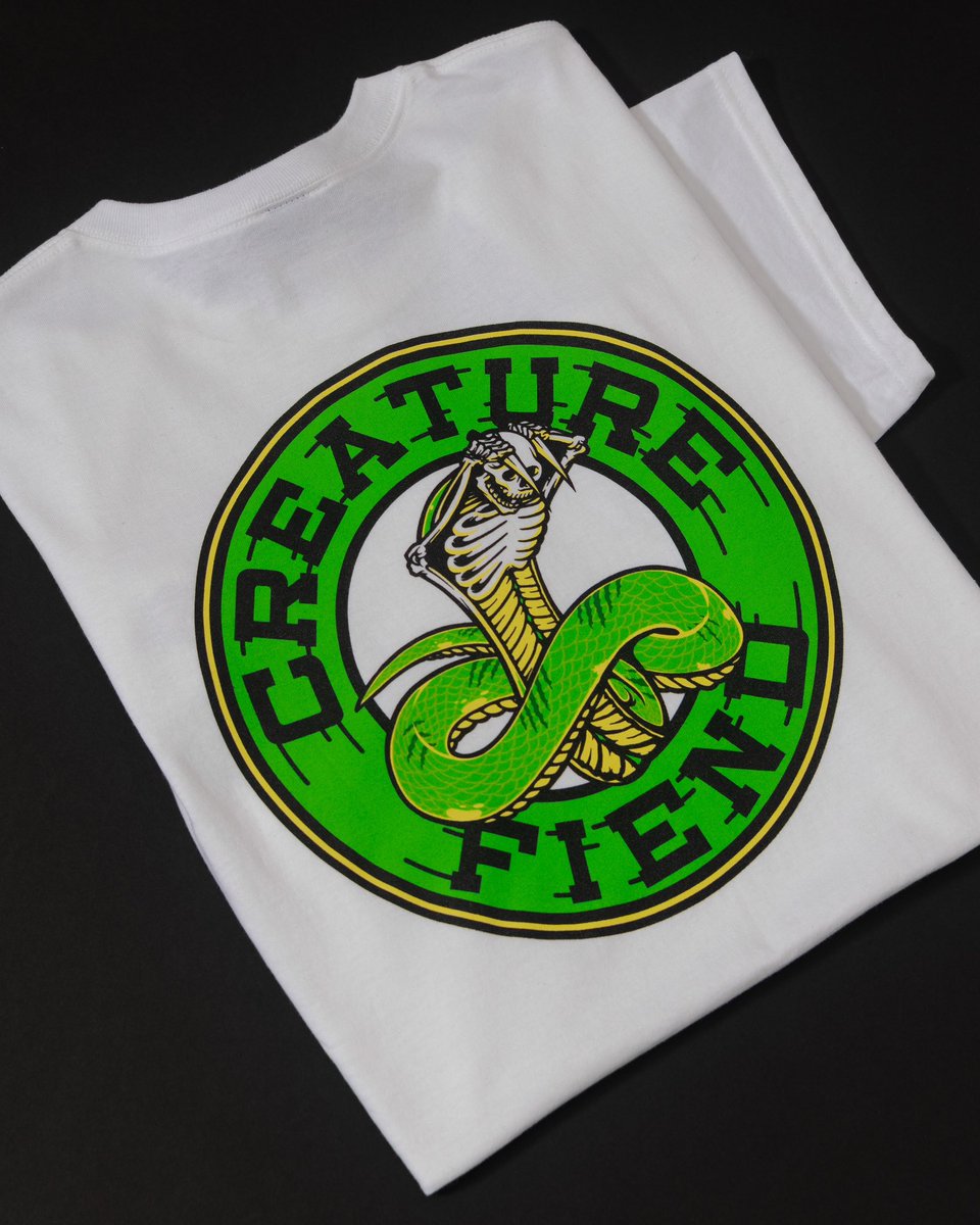 GET BIT! 🐍 The Strike Fast offering has arrived ✔️ Button Up Mechanic Shirt ✔️ S/S Tee ✔️ Zip Hoodie. Cop today at your local Horde!
#CreatureSkateboards  #LurkWithUs

creatureskateboards.com/apparel