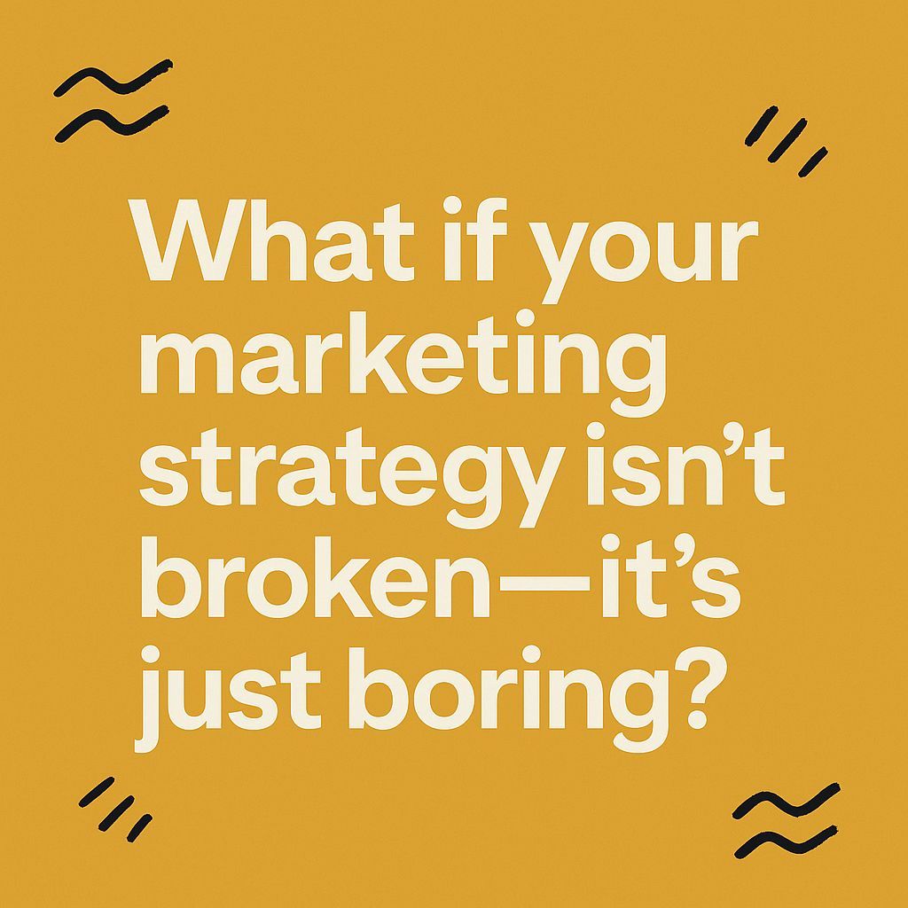 ProbablyPosting's tweet image. What if your marketing strategy isn’t broken—it’s just boring?
No story. No real feeling. Just noise.

Marketing that works makes people feel something.
Safe isn’t memorable.

Get bold. Get real.

#Marketing #MarketingStrategy #CreativeMarketing