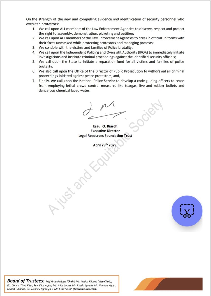 Read our rejoinder titled 'Shooting fleeing, unarmed protestors in the back is not protecting Parliament' pursuant to the release of the  #BBCAfricaEye  documentary #BloodParliament