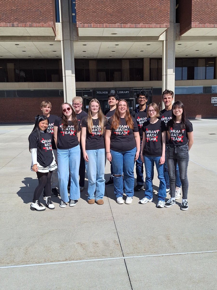 It was great experience for these 11 students to compete at the ICTM State Competition at ISU this past Saturday. 
 A special congratulations goes out to Taiseer Mumin for placing 36th in the state in the individual Pre-Calculus competition!