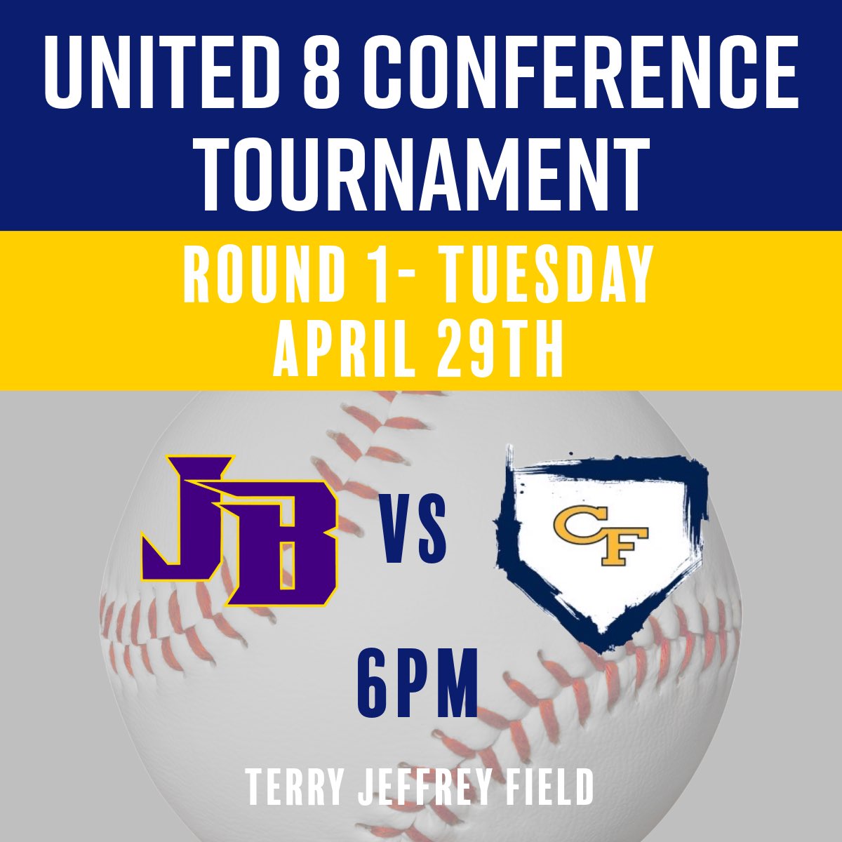 Colts host Jack Britt tonight at 6 pm. Come out to the TJ for round 1 of the U8 Conference Tournament!