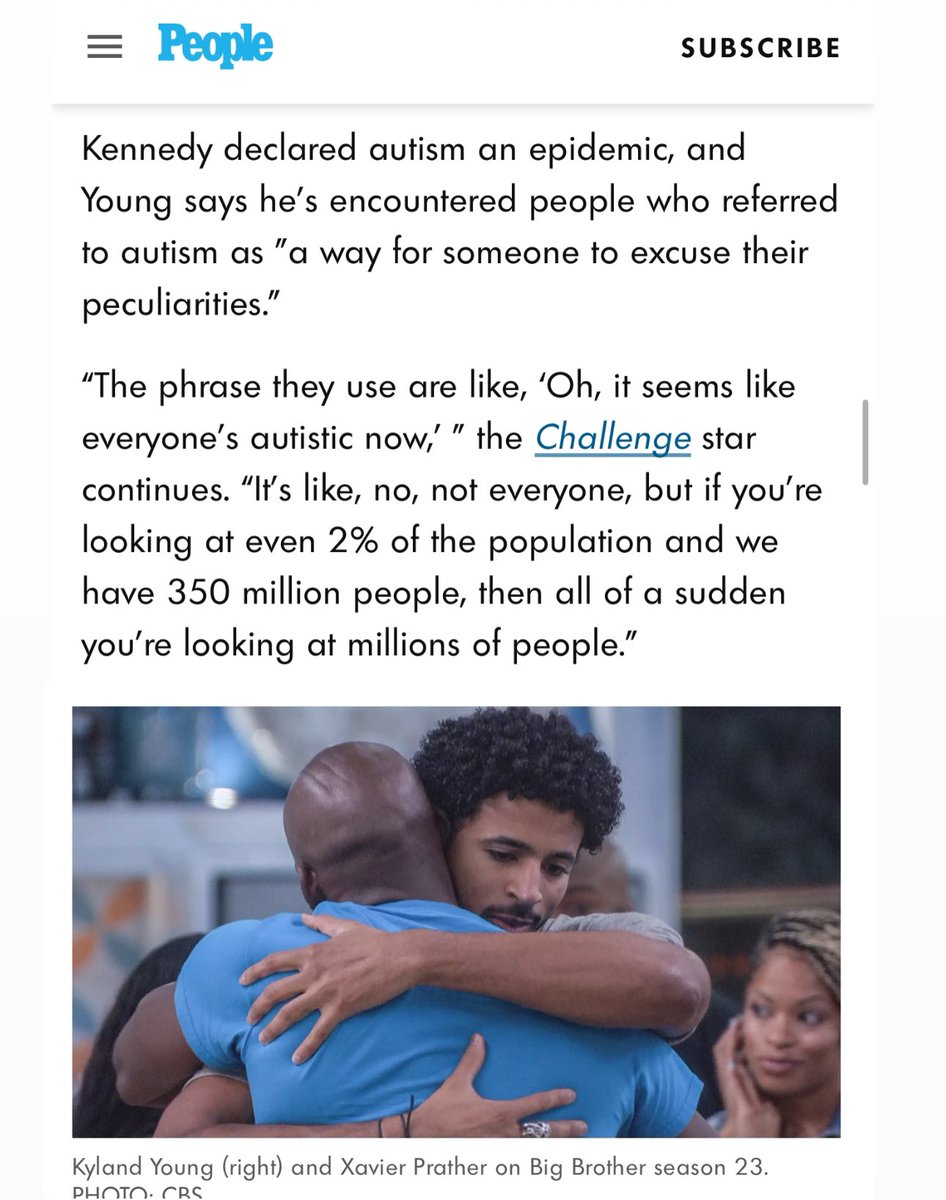 kylandyoung's tweet photo. Don't love seeing this clown's face next to mine, but always love speaking out against ignorance! Thank you  @DanaRoseFalcone @people 

#understandingautism #neurodiversity https://t.co/ZWaZdJP0IH