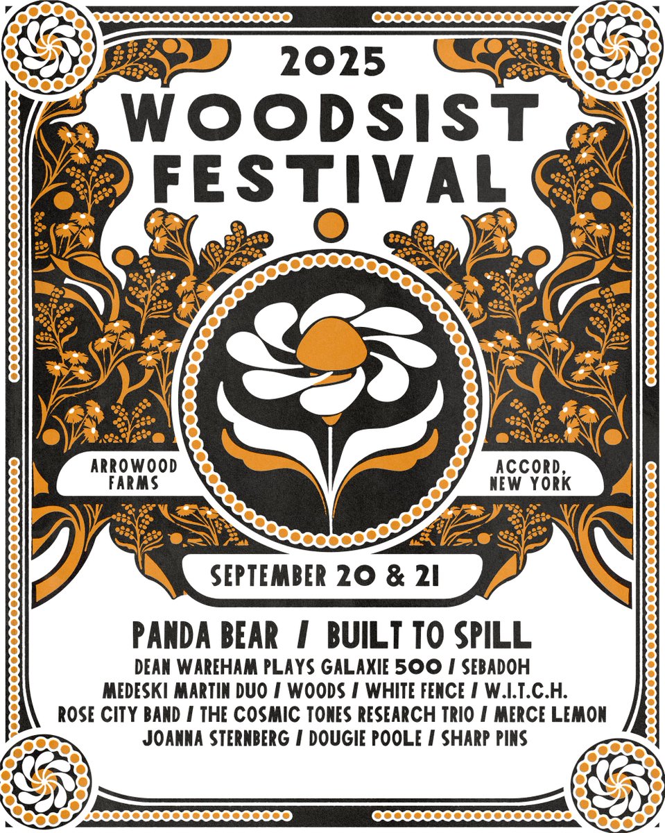 Woodsist Festival 2025 has Panda Bear, Built to Spill, Dean Wareham Plays Galaxie 500, Sebadoh, White Fence, W.I.T.C.H., Rose City Band, &amp; more brooklynvegan.com/woodsist-festi…