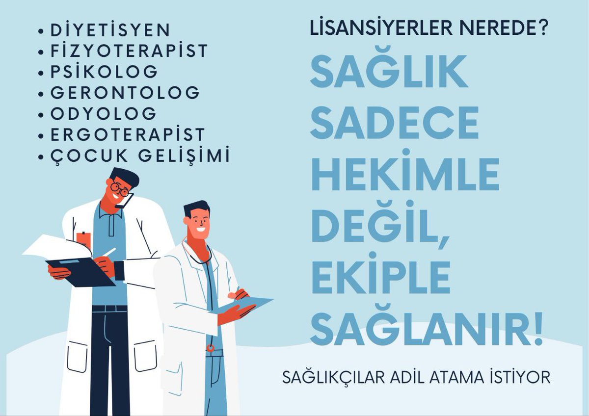 Diplomamız duvarda değil sahada işe yarasın istiyoruz.
Çalışmak istiyoruz, beklemekten yorulduk!
#SbLisansiAdilAta
<a href="/drmemisoglu/">Prof. Dr. Kemal Memişoğlu</a> <a href="/suayipbirinci/">Doç. Dr. Şuayıp Birinci</a> <a href="/saglikbakanligi/">T.C. Sağlık Bakanlığı</a> <a href="/halksagligigm/">Halk Sağlığı Genel Müdürlüğü</a> <a href="/sbsggm/">Sağlığın Geliştirilmesi</a> <a href="/vedatbilgn/">Vedat Bilgin</a> <a href="/profdrorhanates/">Prof. Dr. Orhan Ateş</a>